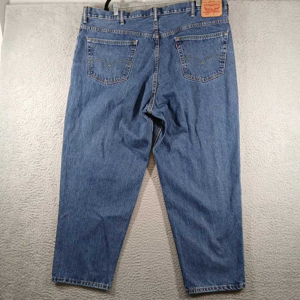 Levi's‎ 560 Jeans Men W46 L30 Blue Medium Wash Relaxed Tapered
